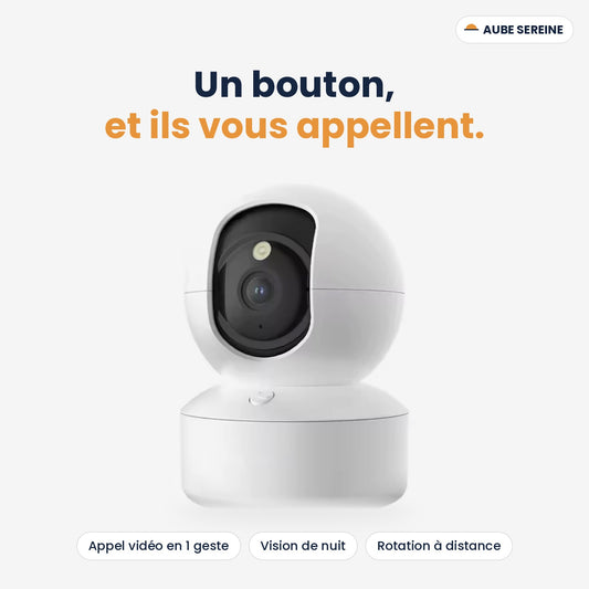 Caméra connectée 2K – Vision 360° et nuit